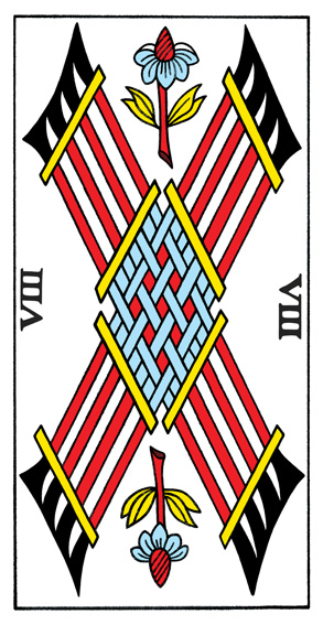 8 de Bâton Tarot de Marseille