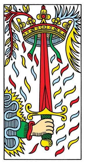 As d'Épée du Tarot de Marseille